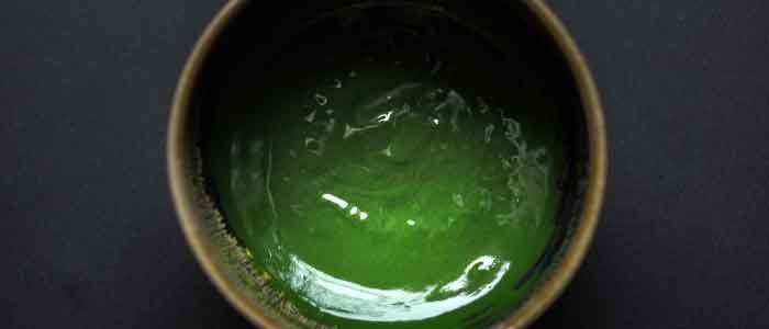koicha prepared in a chawan bowl
