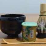 yamamasa koyamaen ogurayama with chawan, chasen, chashaku