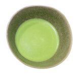 ujiha tsuyu organic ceremonial grade matcha brewed in a chawan