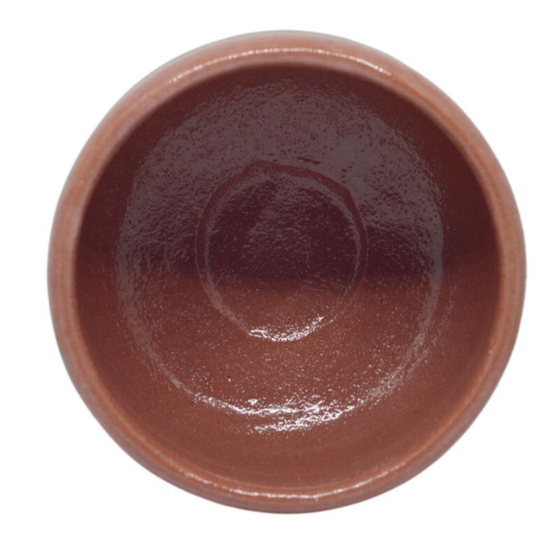 Aka Raku Matcha Bowl Red Inside