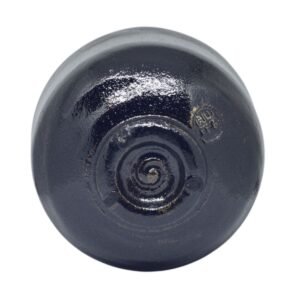 Raku Matcha Bowl Black Bottom