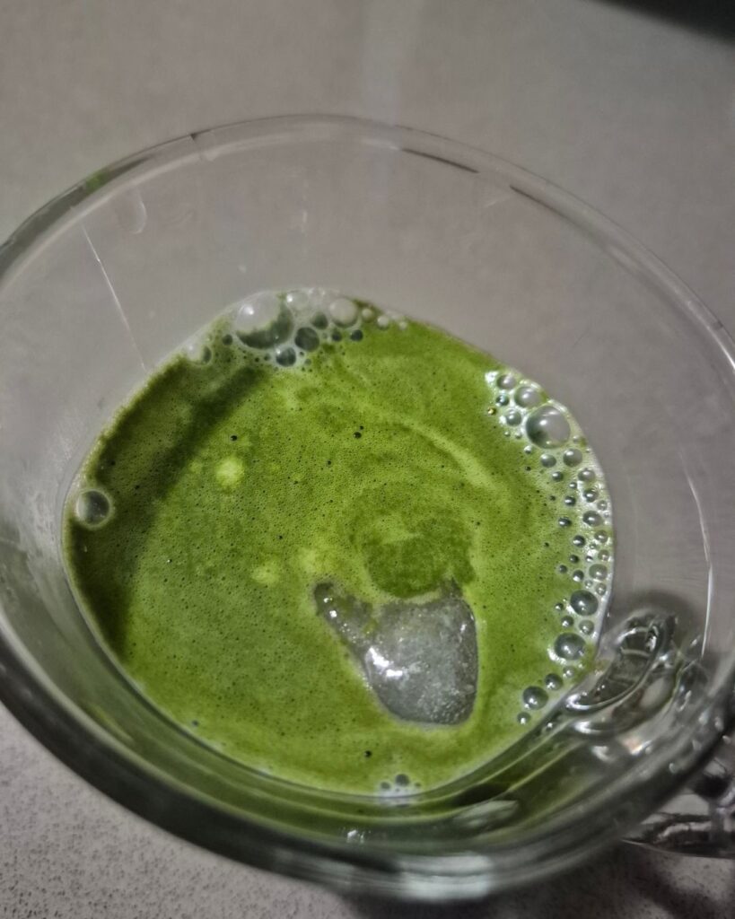 maiko tea matcha m3 in a clear cup just poured in (1)